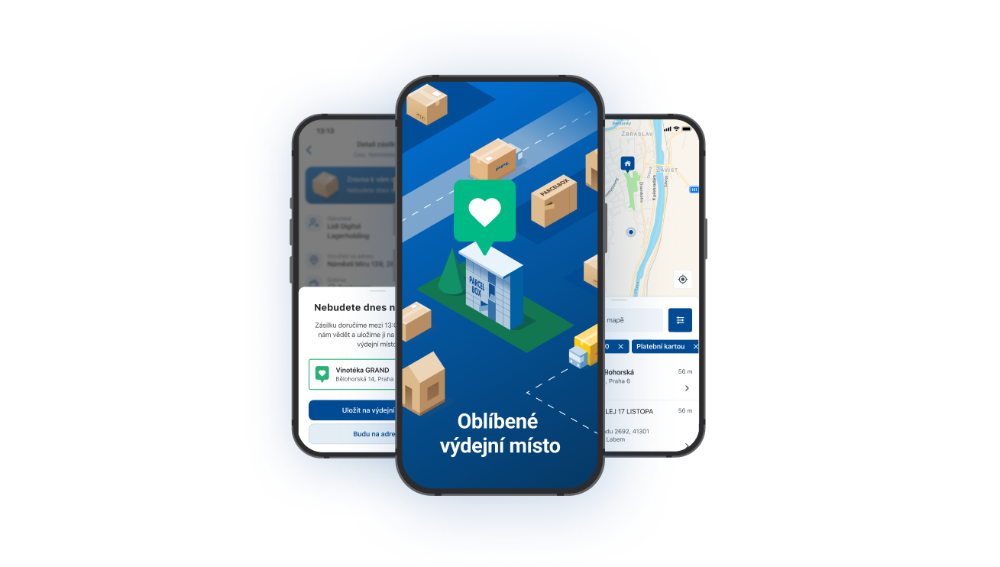 oblíbené výdejní místo